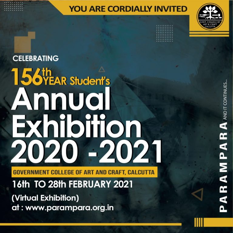 CELEBRATING 156TH YEAR OF STUDENT’S ANNUAL EXHIBITION 2021 2 gcac annual exhibition poster 2021